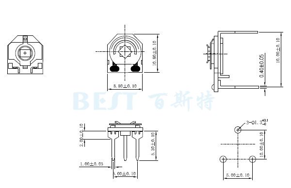 陶瓷可調(diào)電阻RM085G-V5